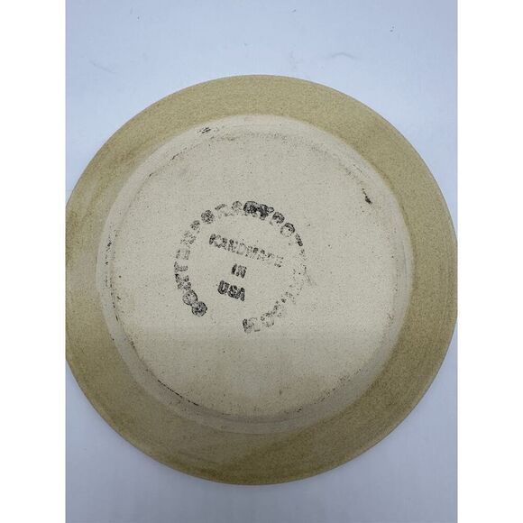 Garlic Grater Contemporary Pottery LTD Hand Made Hand Painted Textured Plate - Picture 4 of 5